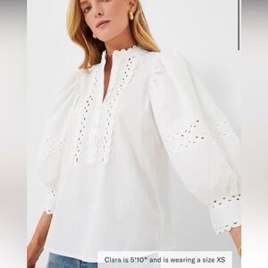 Antik batik beautiful white blouse